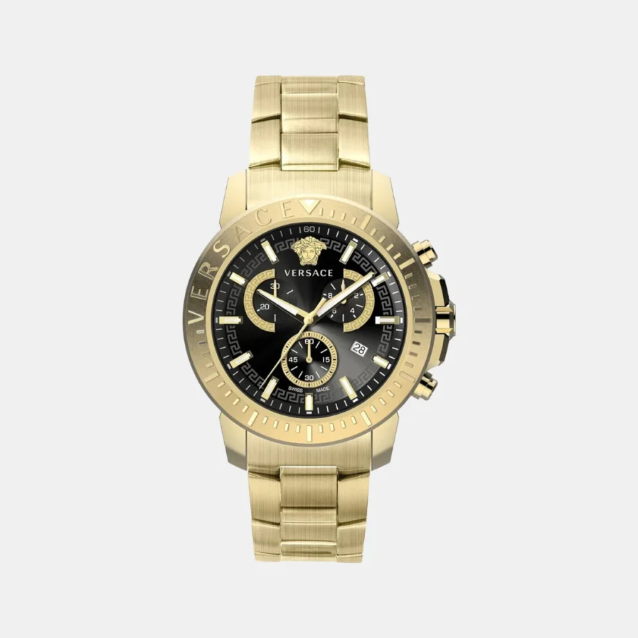 VERSACE MEN'S WATCH NEW CHRONO GLOD BRACELET-VE2E00921