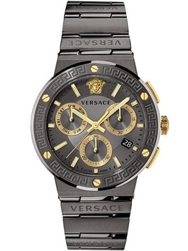 Versace Men's Grey Stainless Steel Chronograph Watch VEZ900521